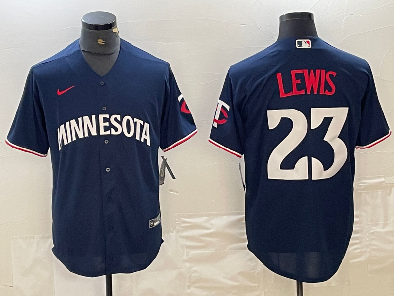 Men's Minnesota Twins Royce Lewis #23 Navy Alternate Jersey